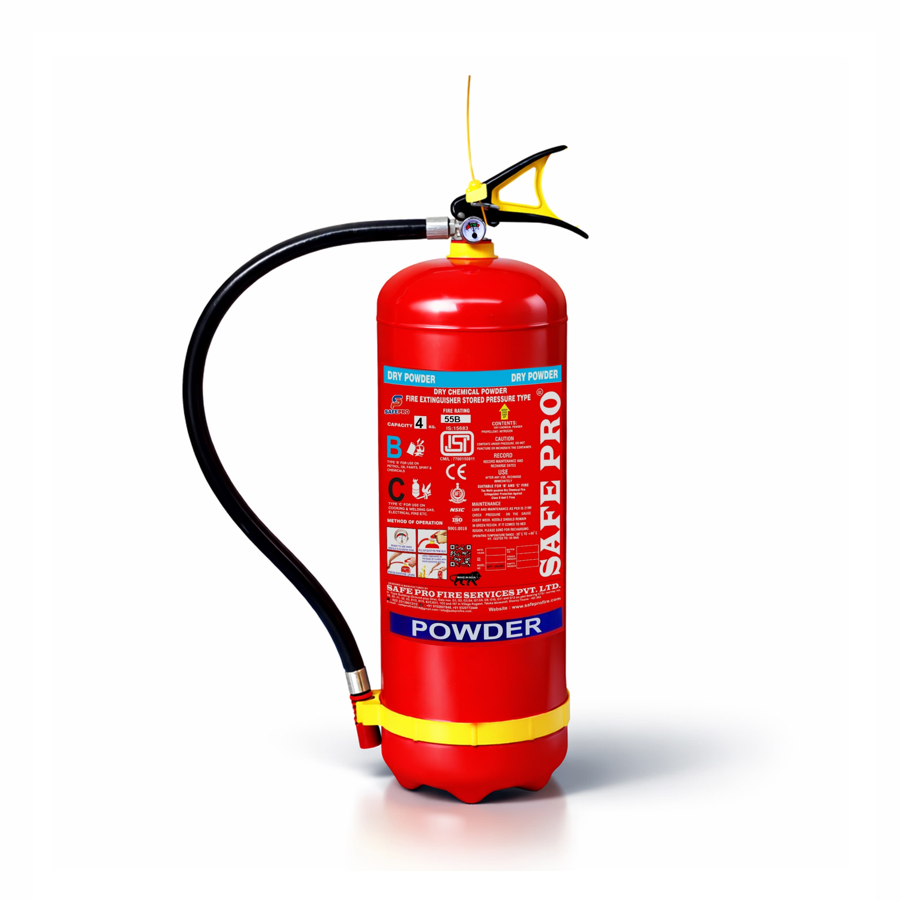 BC Portable Fire Extinguisher - 4KG