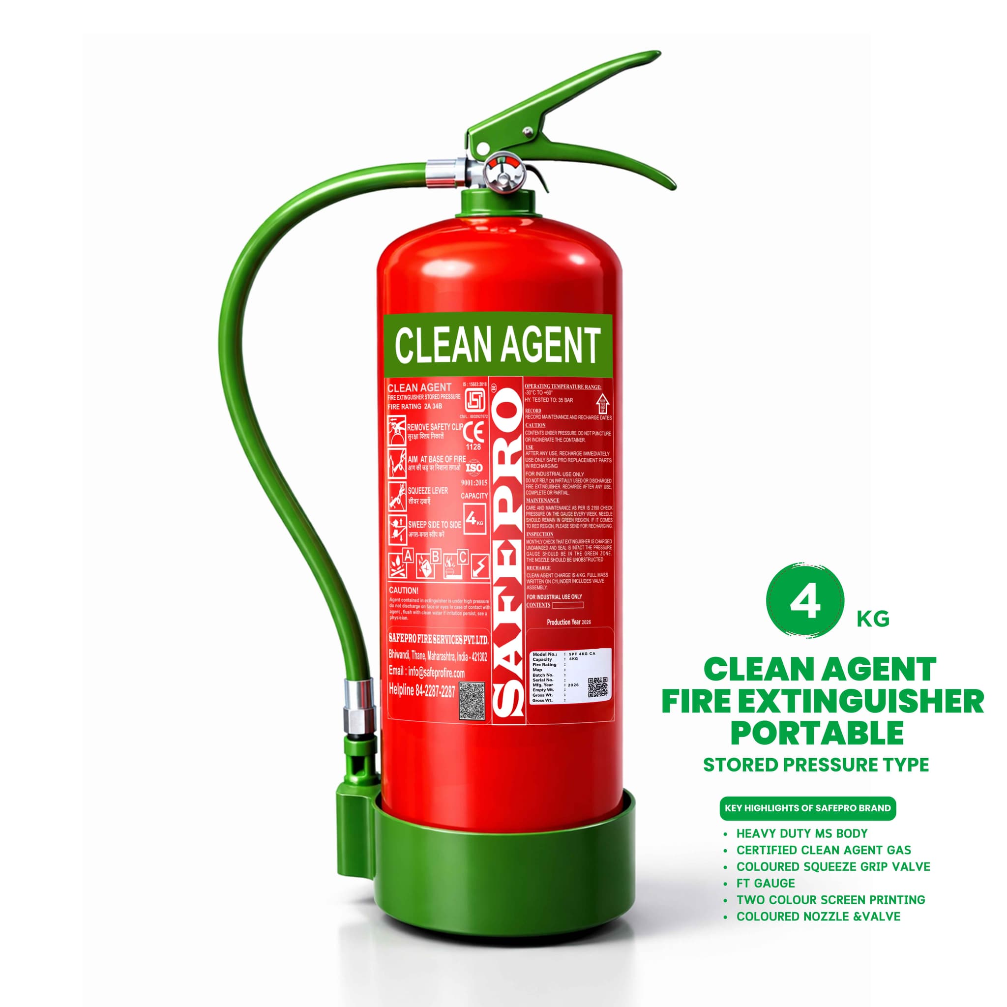 Clean Agent Fire Extinguisher