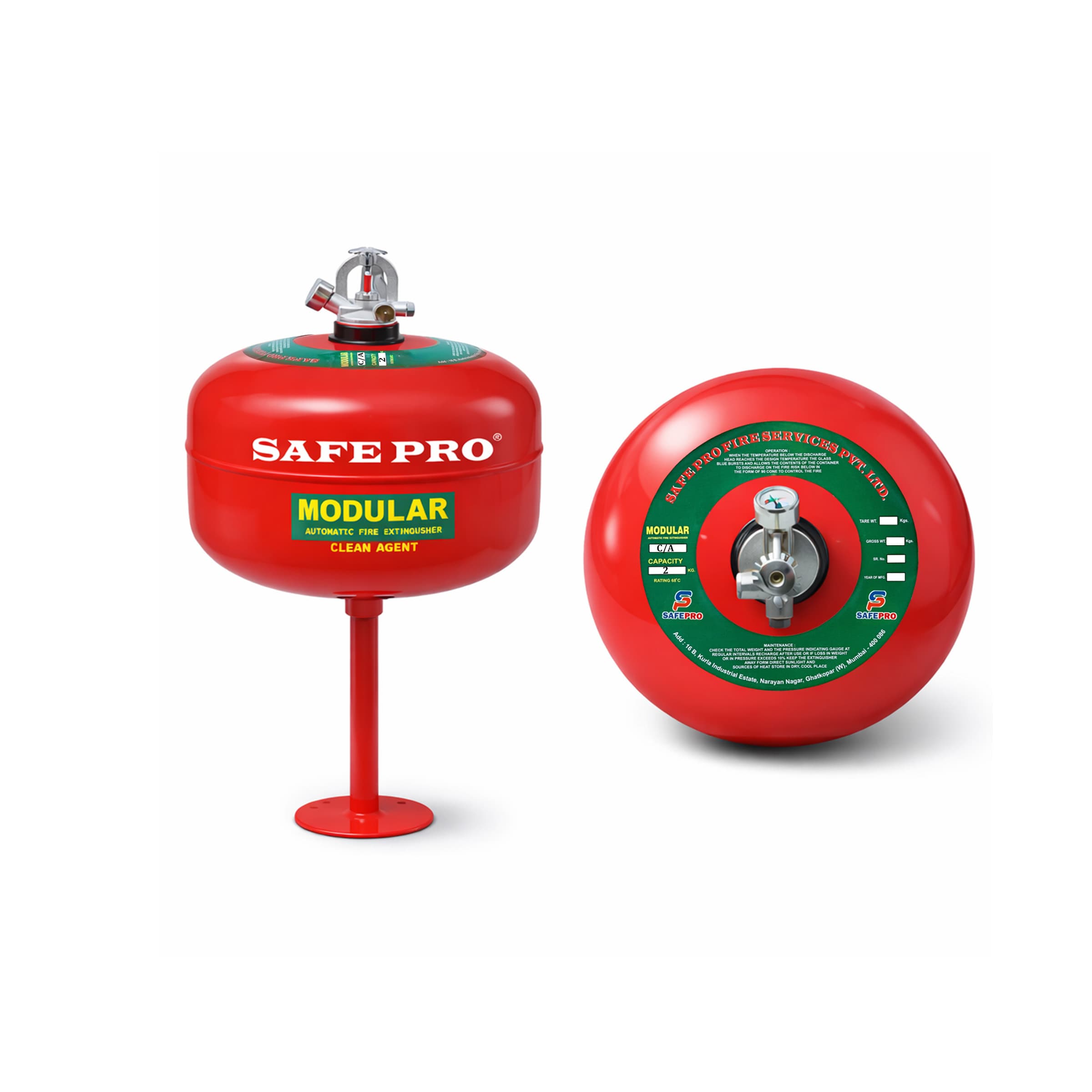 Clean Agent Modular Fire Extinguisher - 2KG