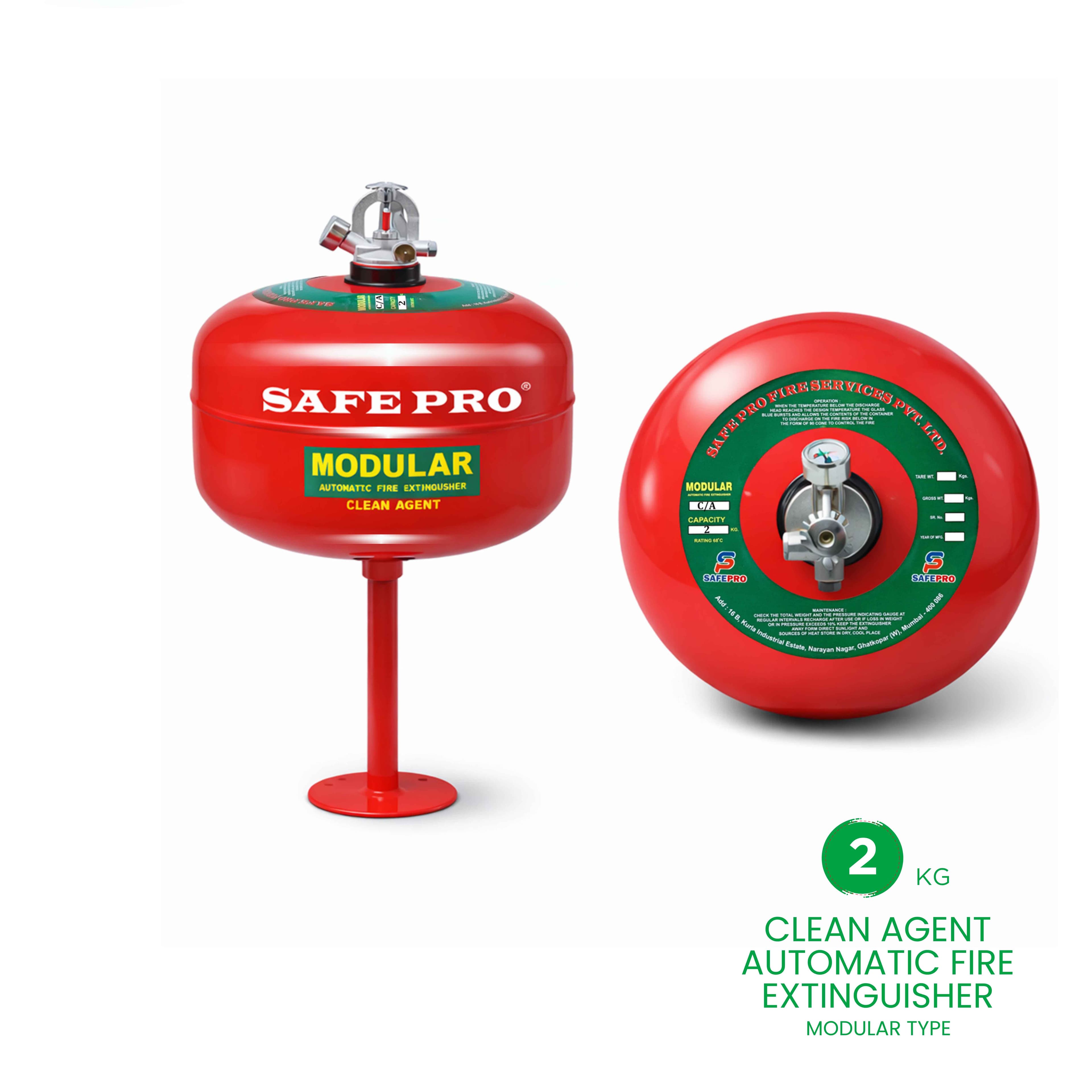 Clean Agent Automatic Fire Extinguisher Modular Type - 2KG