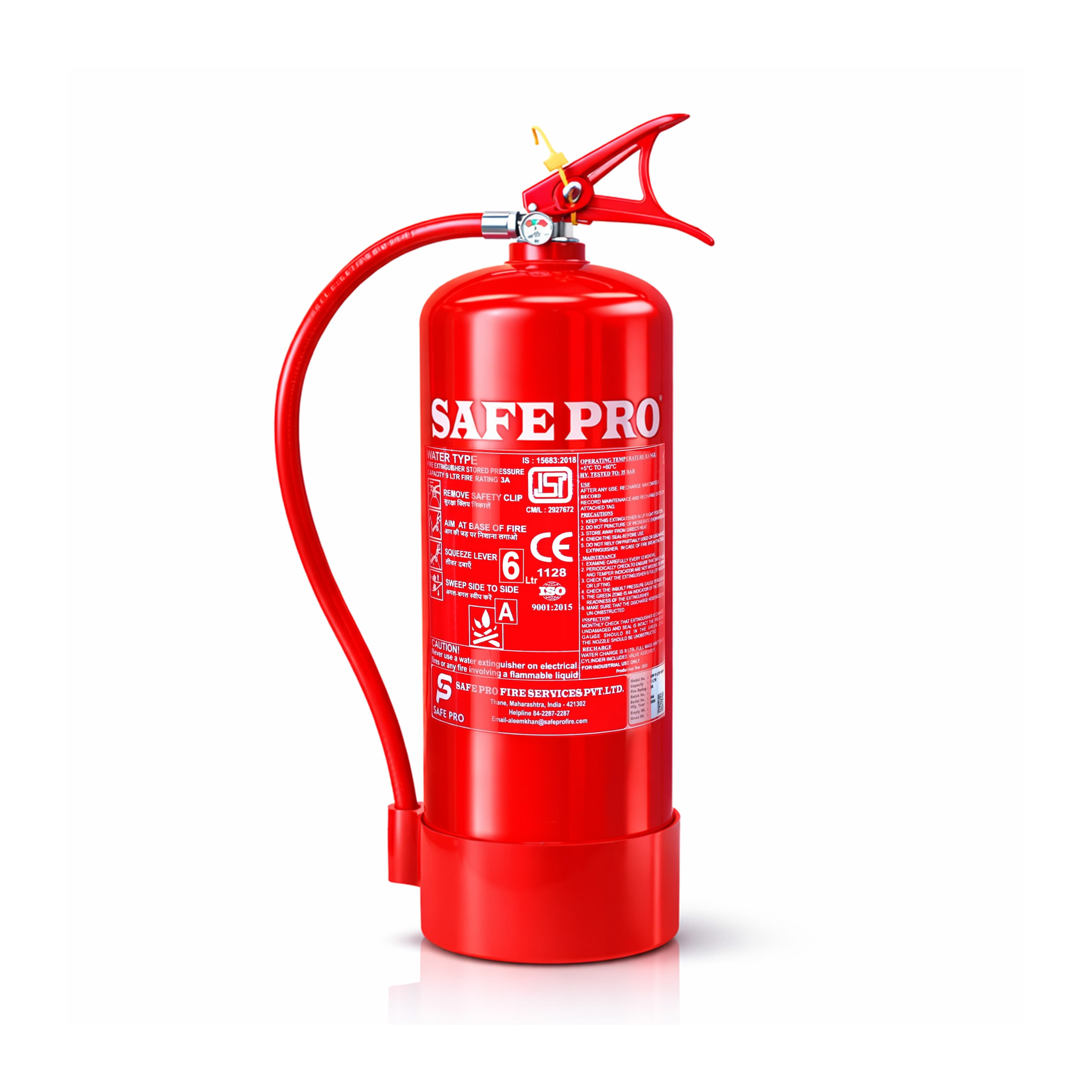 Water Fire Extinguisher - 6L